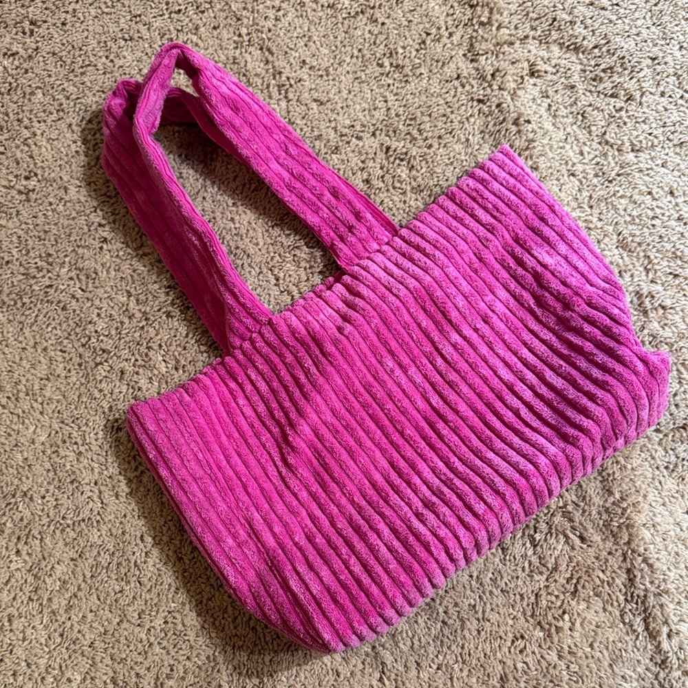 Wild Fable Fuchsia Corduroy Tote